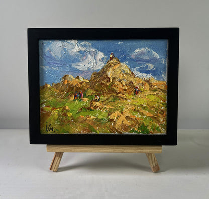 Oil painting Light and Peace among the meadows by Oleksiy Ivanyuk