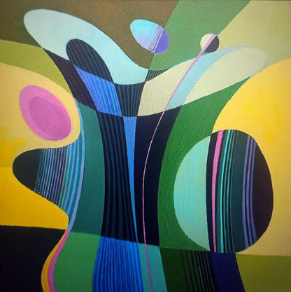 Vibrant abstract oil painting Vase by Alexander Strashevich