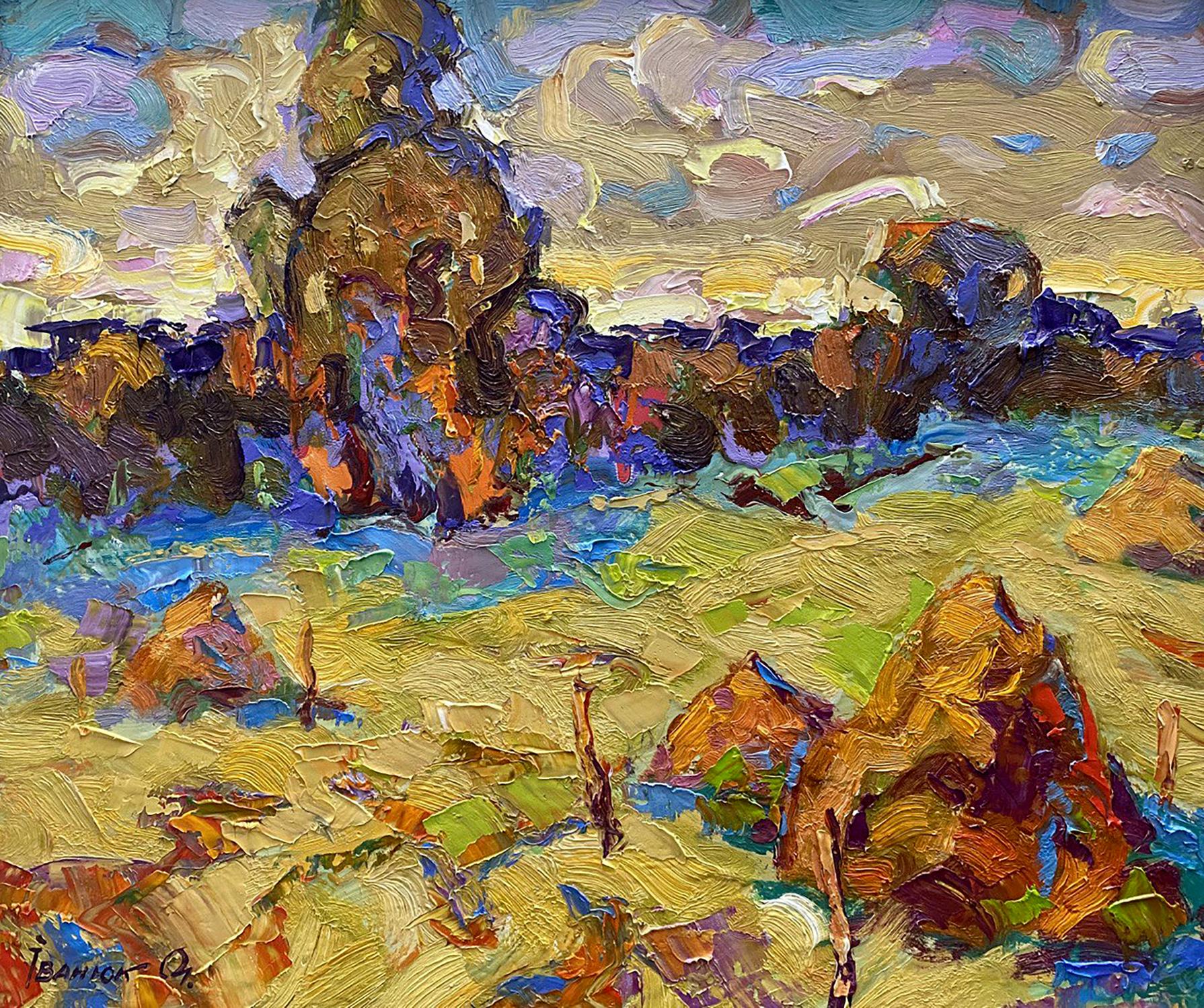 Oil painting Autumn steppe Alex Kalenyuk