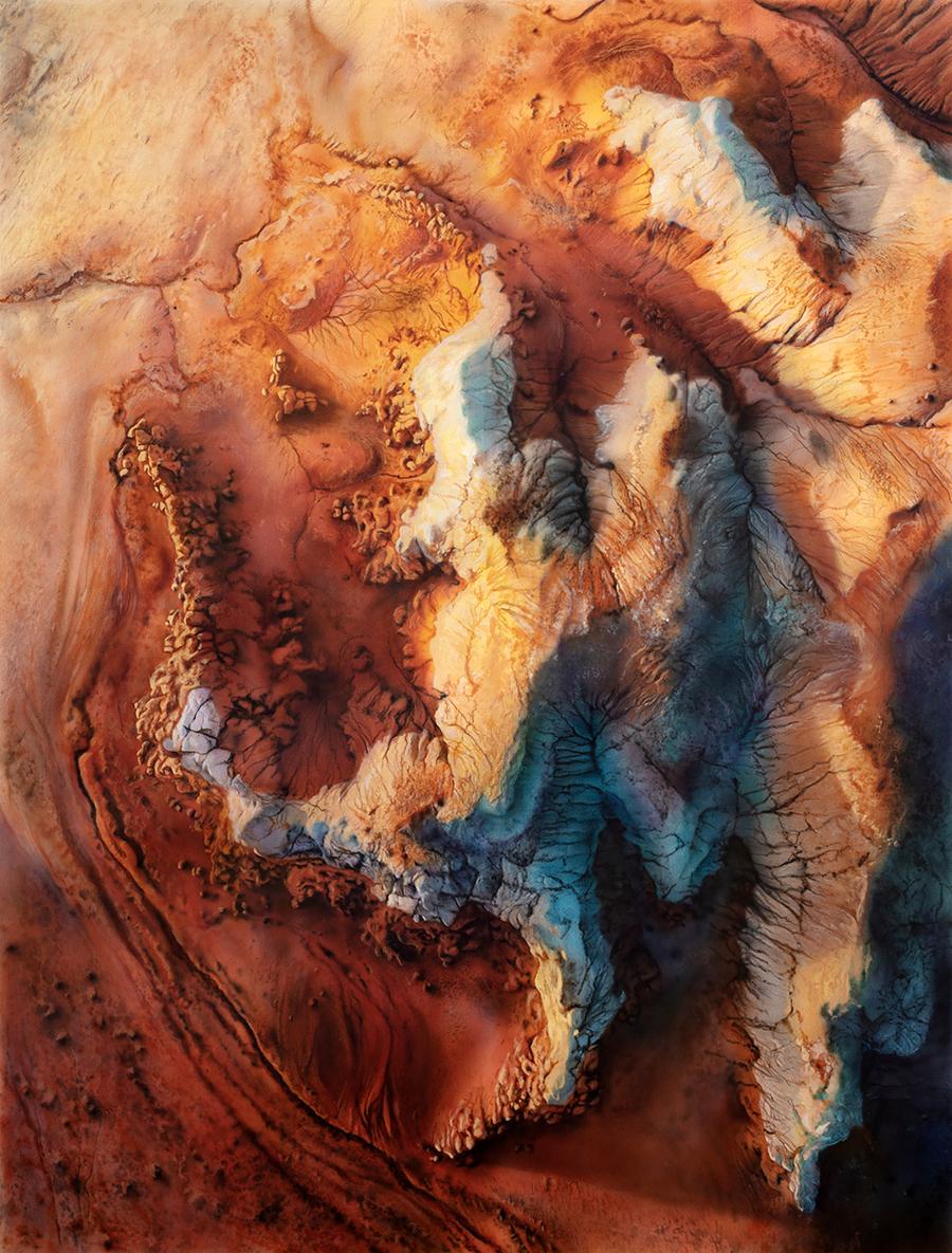Acrylic painting Badlands With A View Johannes Wessmark