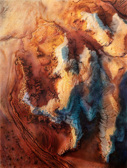 Acrylic painting Badlands With A View Johannes Wessmark