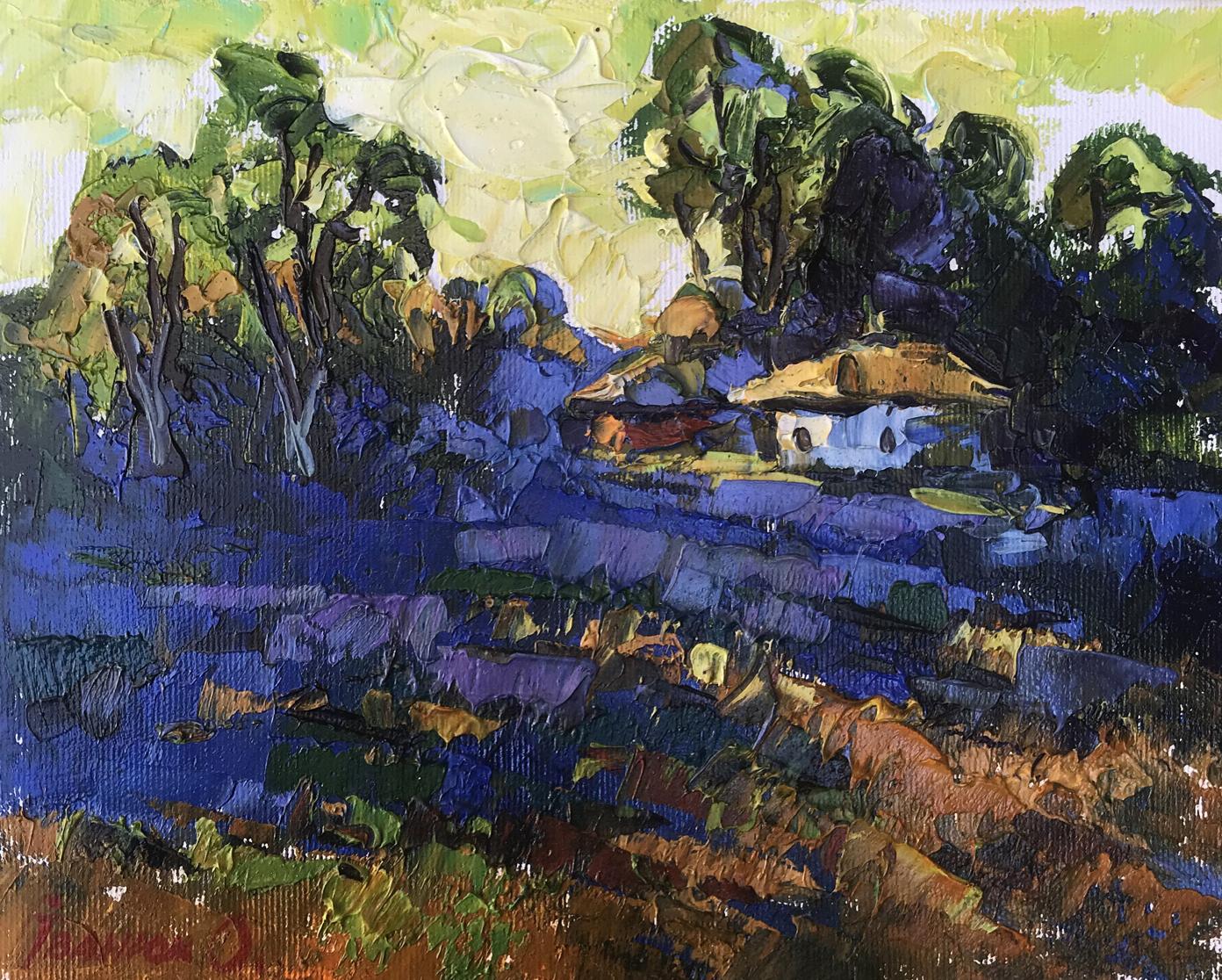 Oil painting A refreshing evening after the heat Alex Ivanyuk