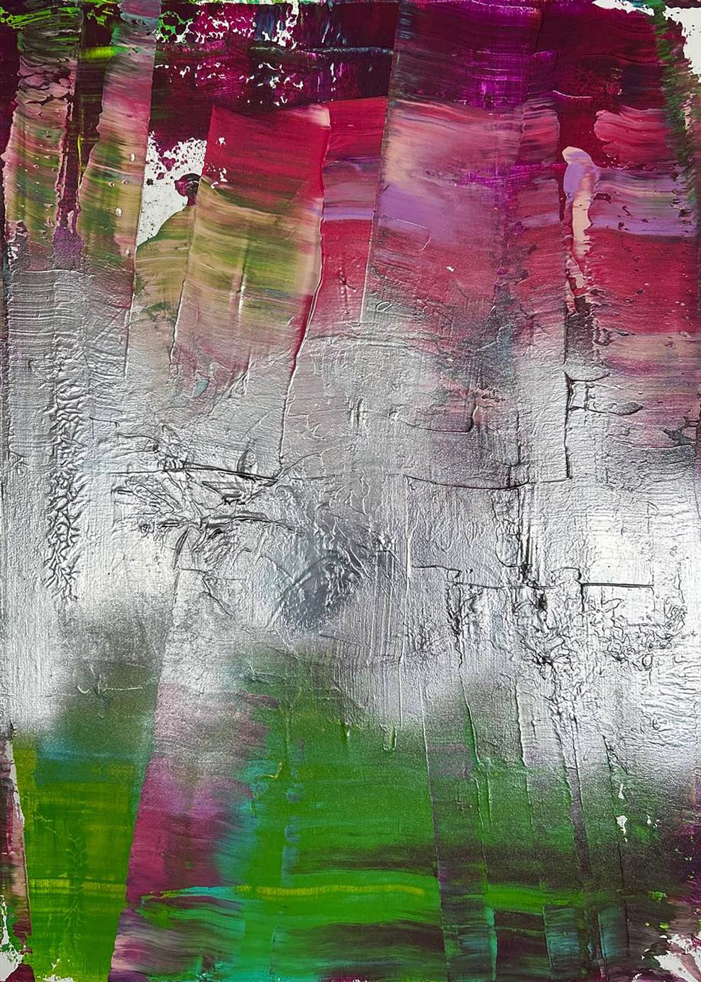 Abstract Mirror of the Soul acrylic painting by Olga Melezhik