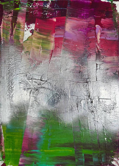 Abstract Mirror of the Soul acrylic painting by Olga Melezhik