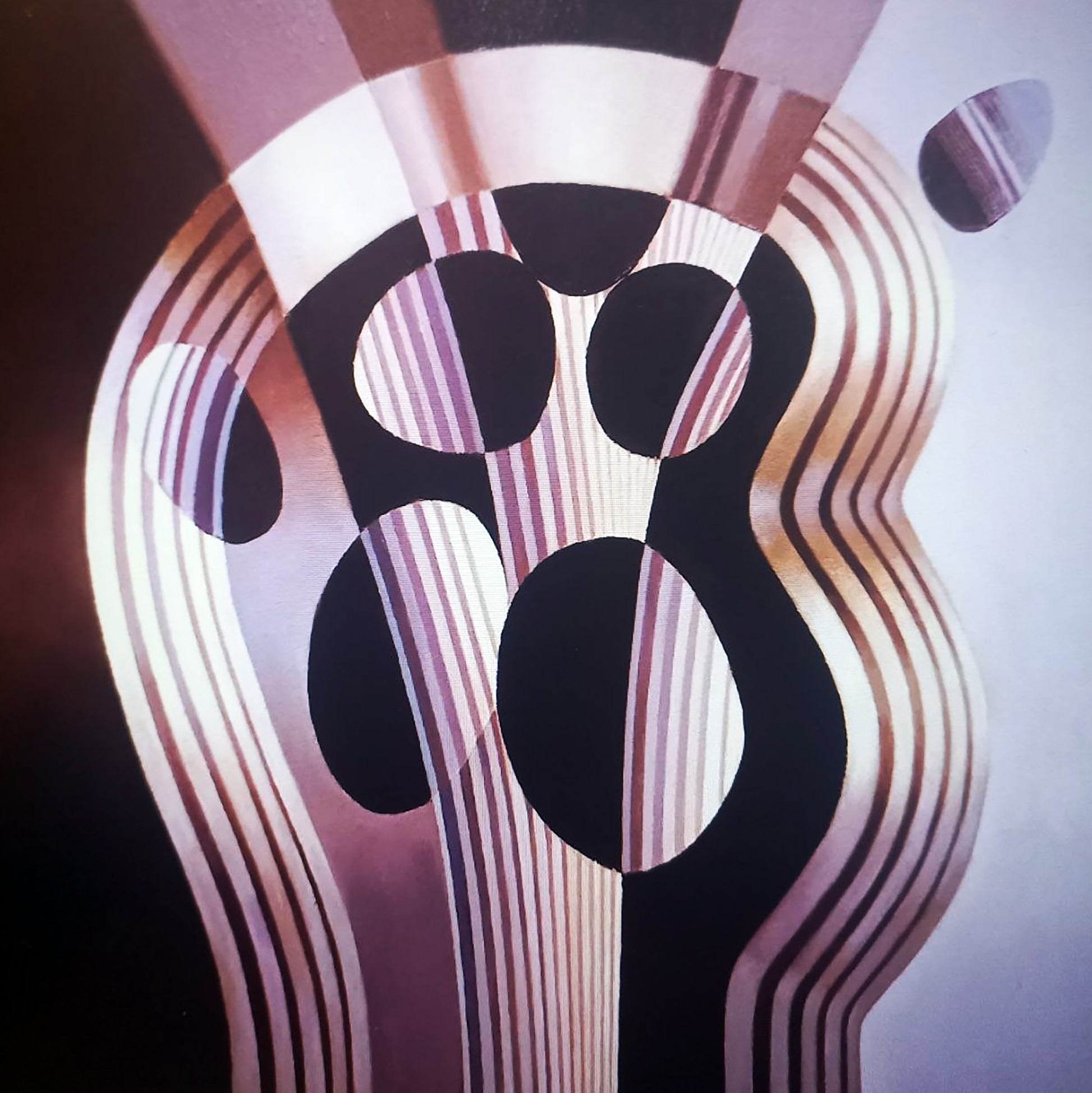 Oil painting Ribbon by Alexander Strashevich with stylized paw print