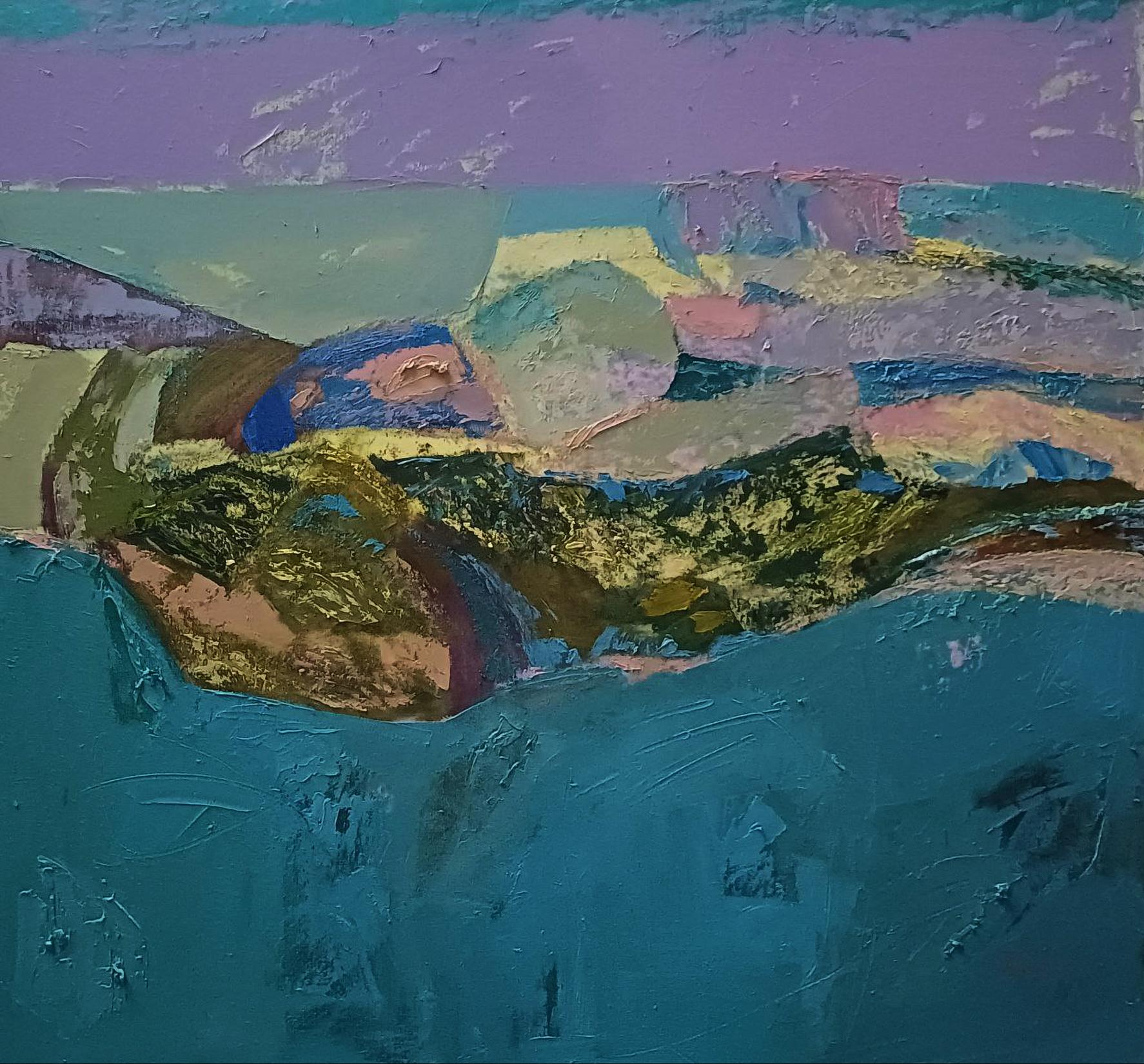Abstract Silence that hides untold histories oil painting by Tatyana Shulyak
