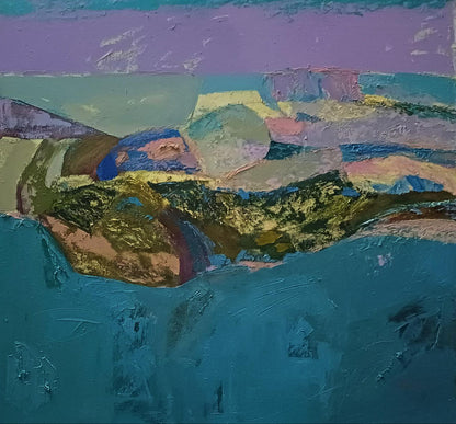 Abstract Silence that hides untold histories oil painting by Tatyana Shulyak