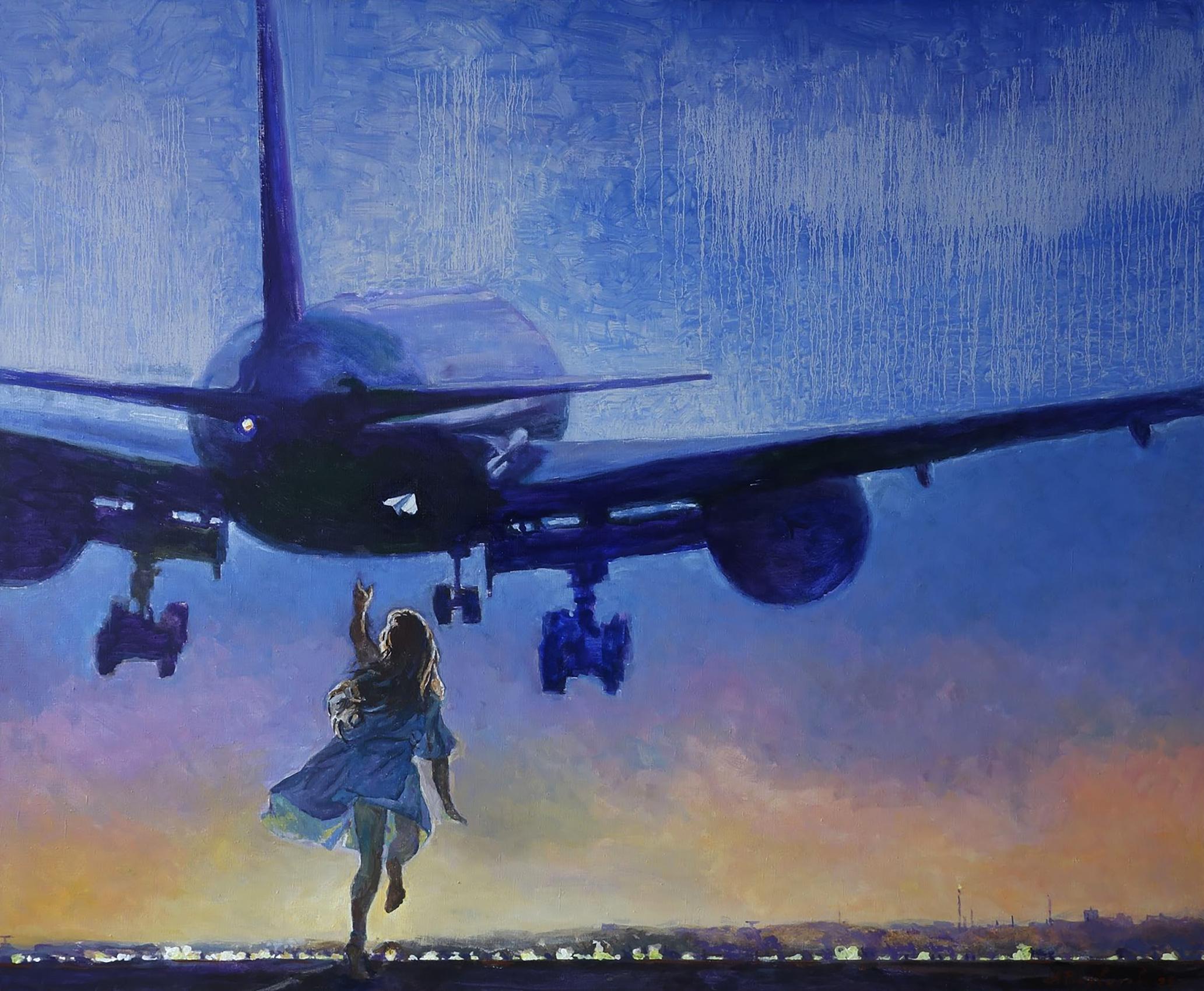 Oil painting Flight to the sky Anatoly Varvarov