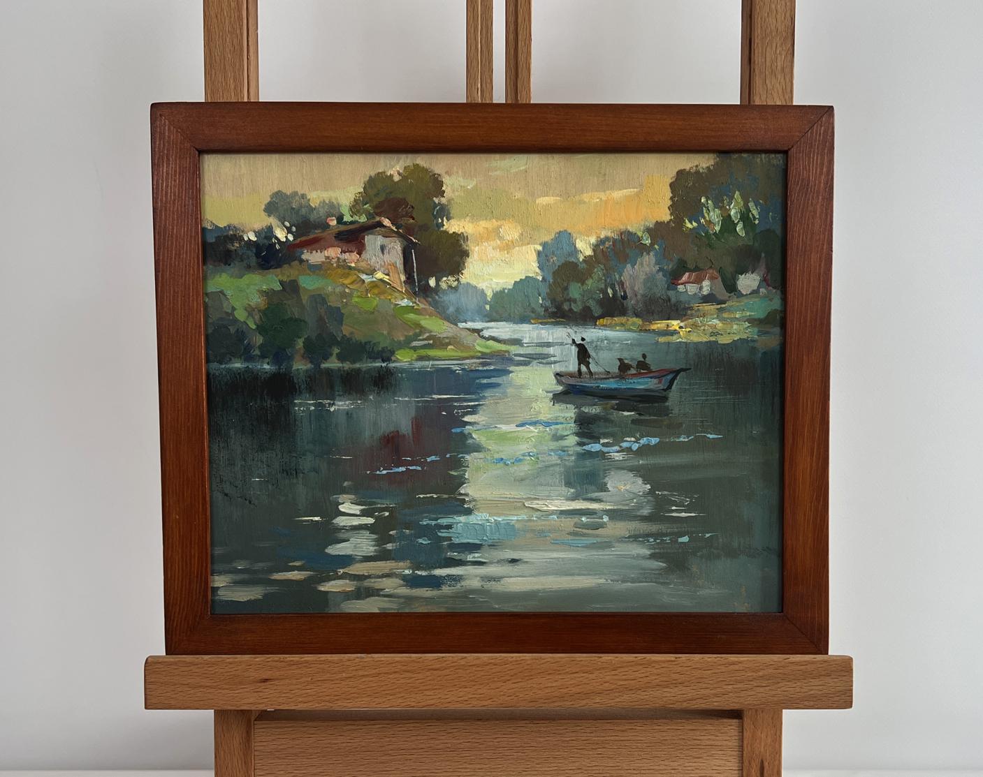 Oil painting Love and the reflection of the sun by Yuriy Suprunchuk in wooden frame