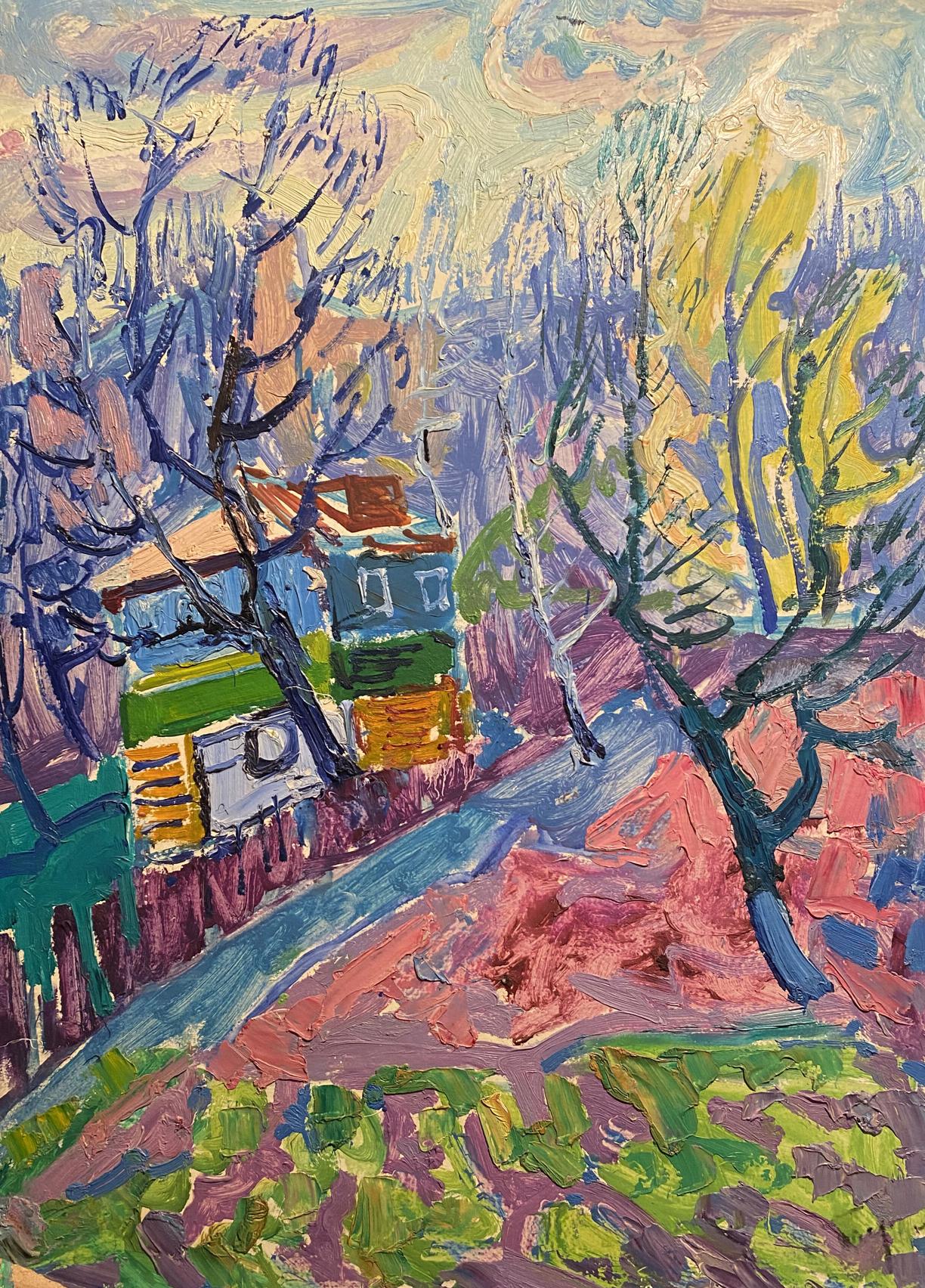 Vibrant impressionistic oil painting In the Garden by Aleksandr Gluschenko