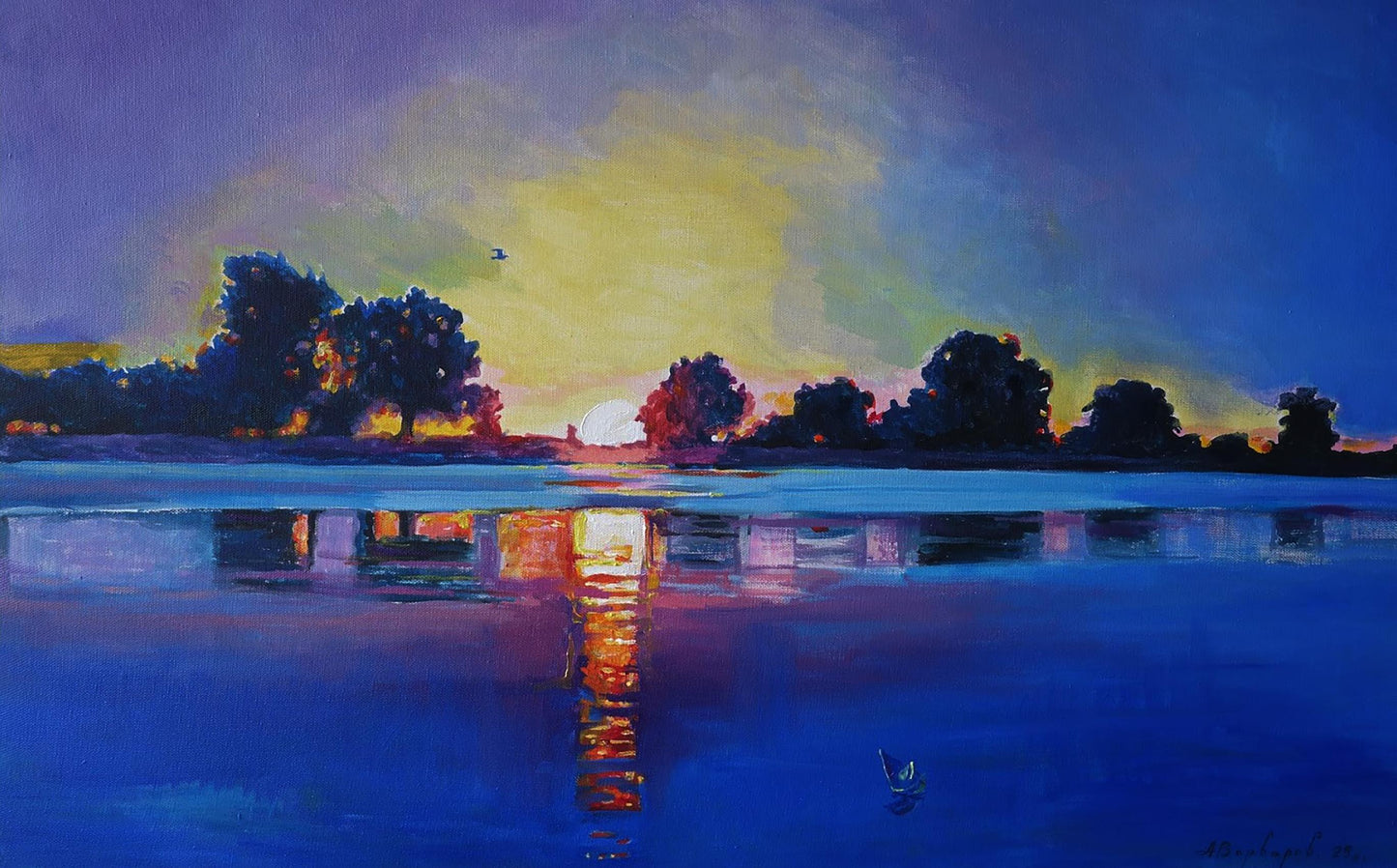 Oil painting Dialogue with silence Anatoly Varvarov