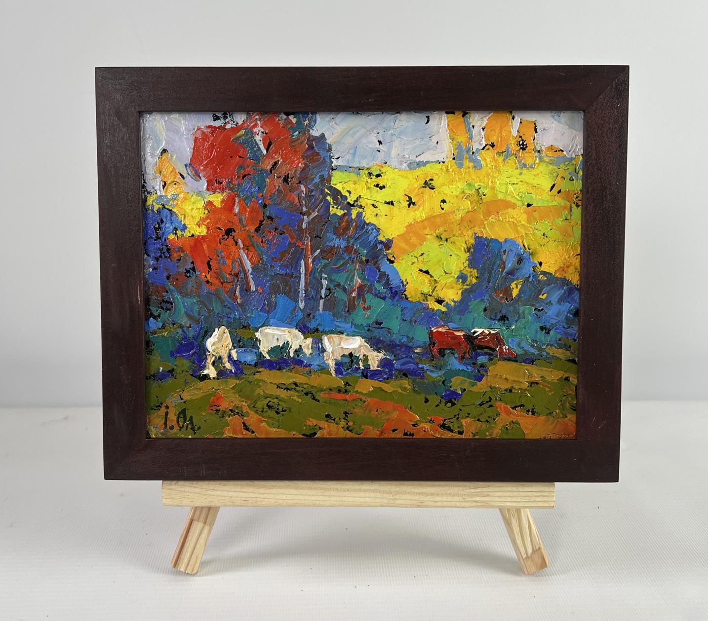Oil painting In the shade of trees is peace of mind by Oleksiy Ivanyuk