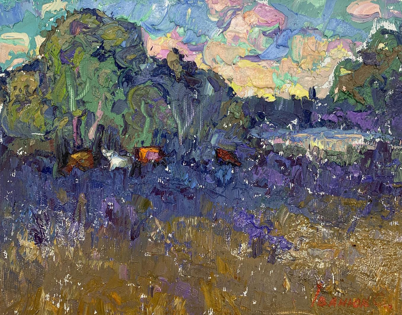 Oil painting In the shadow of the forest Alex Ivanyuk