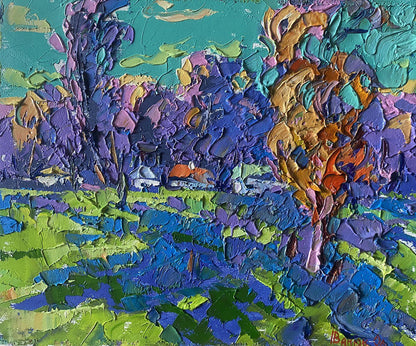 Vibrant impressionist oil painting Clear morning by Oleksiy Ivanyuk
