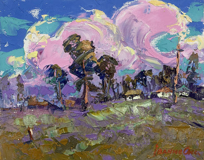 Oil painting Cold wind Oksana Ivanyuk