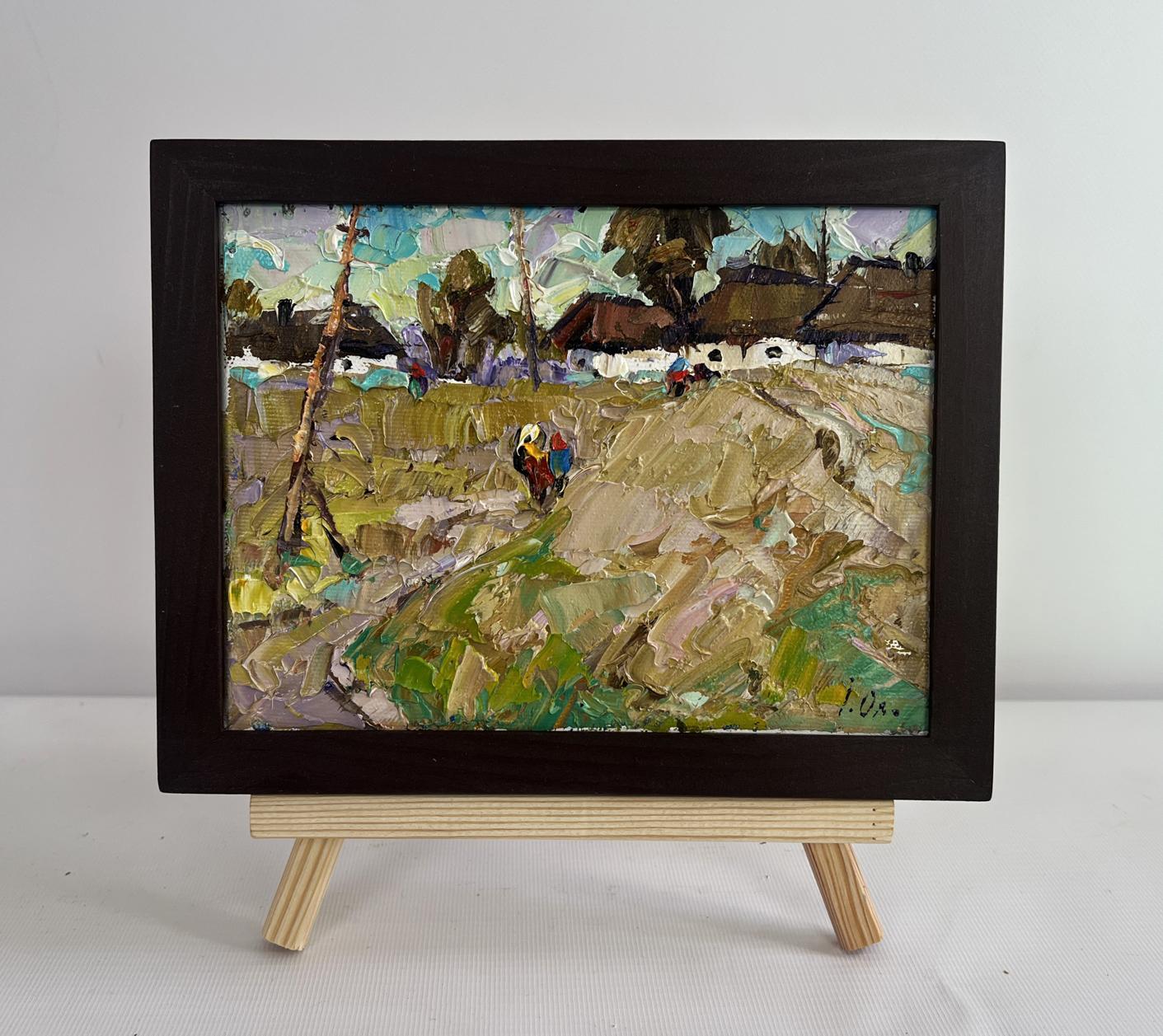 Oleksiy Ivanyuk oil painting We are returning home impressionistic landscape