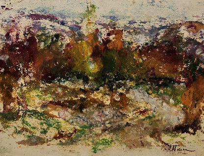 Oil painting Heart of Nature by Pavlo Miroshnychenko impressionistic landscape