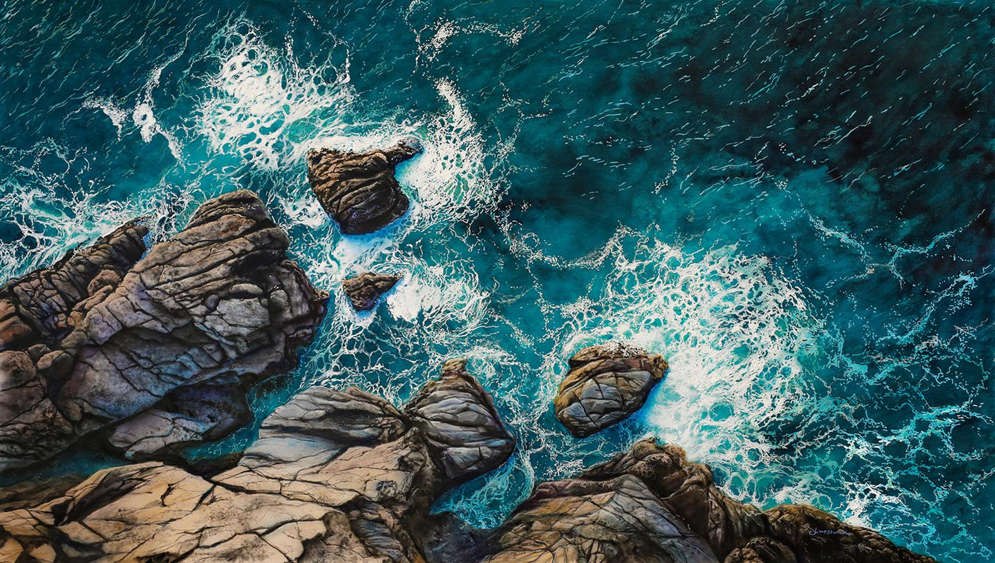 Acrylic painting Meeting Of Elements Johannes Wessmark