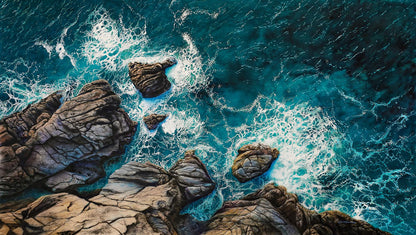 Acrylic painting Meeting Of Elements Johannes Wessmark