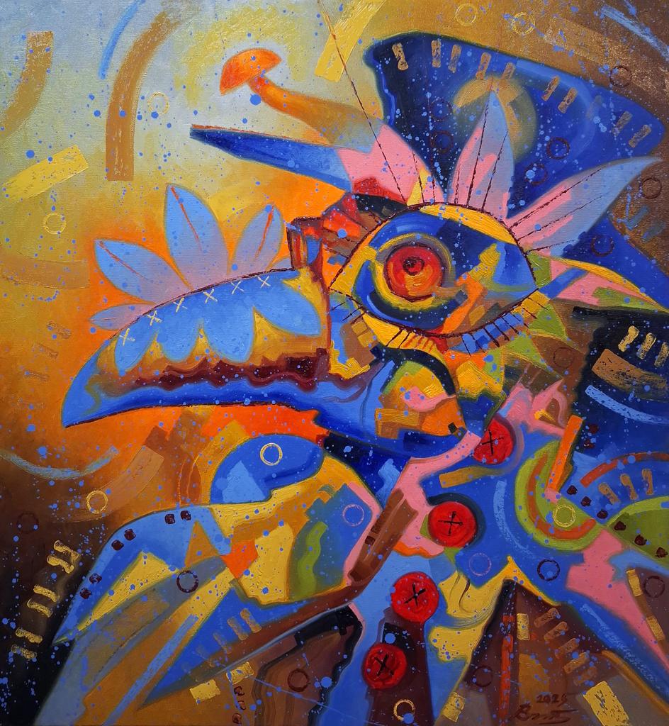 Oil painting Ultramarine Doctor Sergey Voichenko