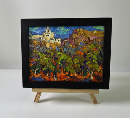 Vibrant Oleksiy Ivanyuk oil painting A walk through the summer forest in black frame