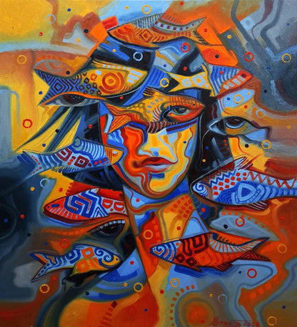 Oil painting Colour movement Sergey Voichenko