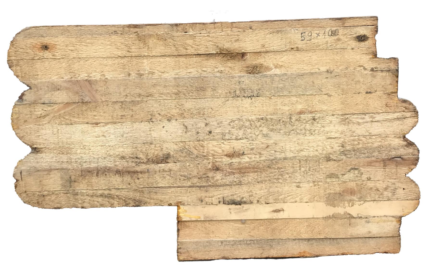 Weathered light brown wooden sign with scalloped edge for Social realism Mutual respect in the family