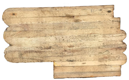 Weathered light brown wooden sign with scalloped edge for Social realism Mutual respect in the family