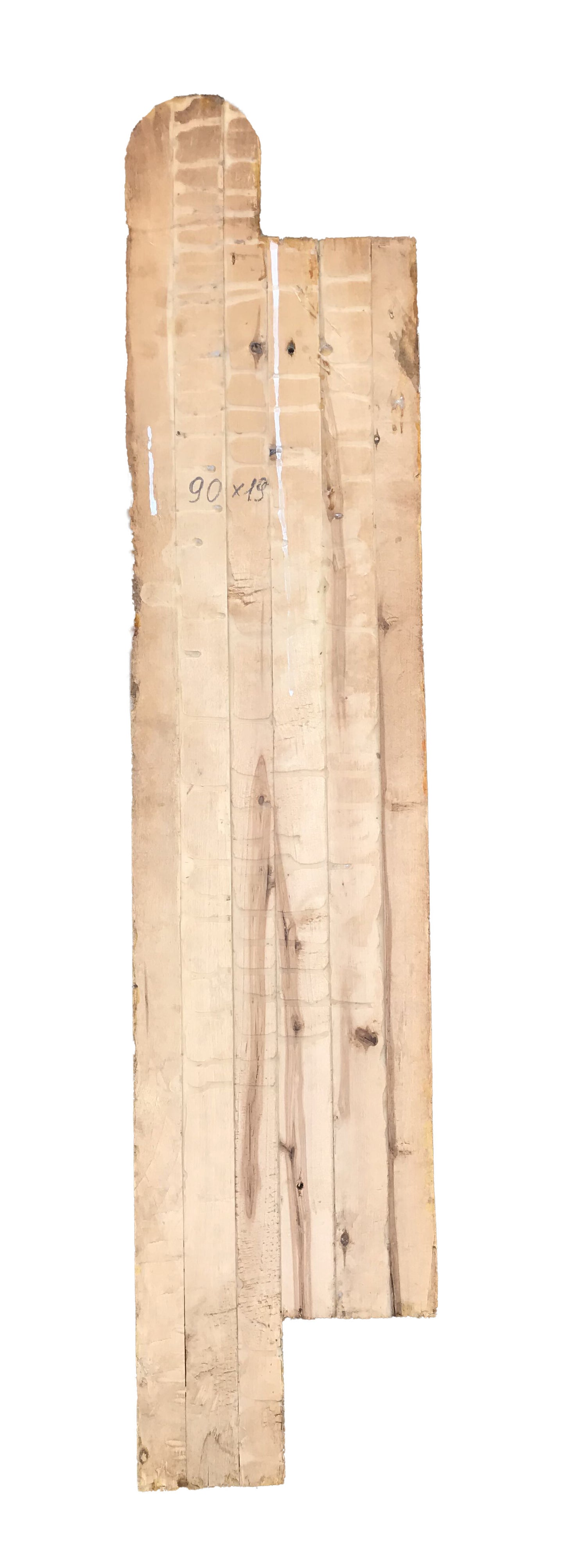 Light brown vertical wooden planks with natural grain and knots for Social realism Law on Nature Protection and Environment