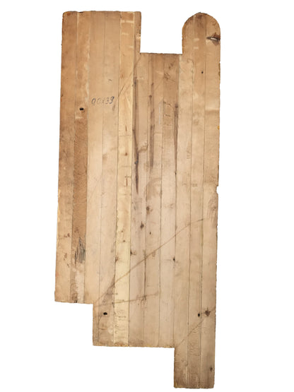 Weathered light brown wooden pallet for Social realism Law on Architectural Monuments