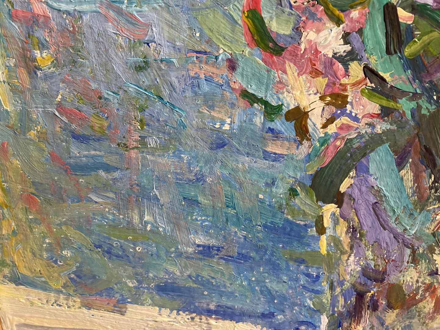 Vibrant oil painting Flowers in a vase by Ryman Evgeny Nikolaevich