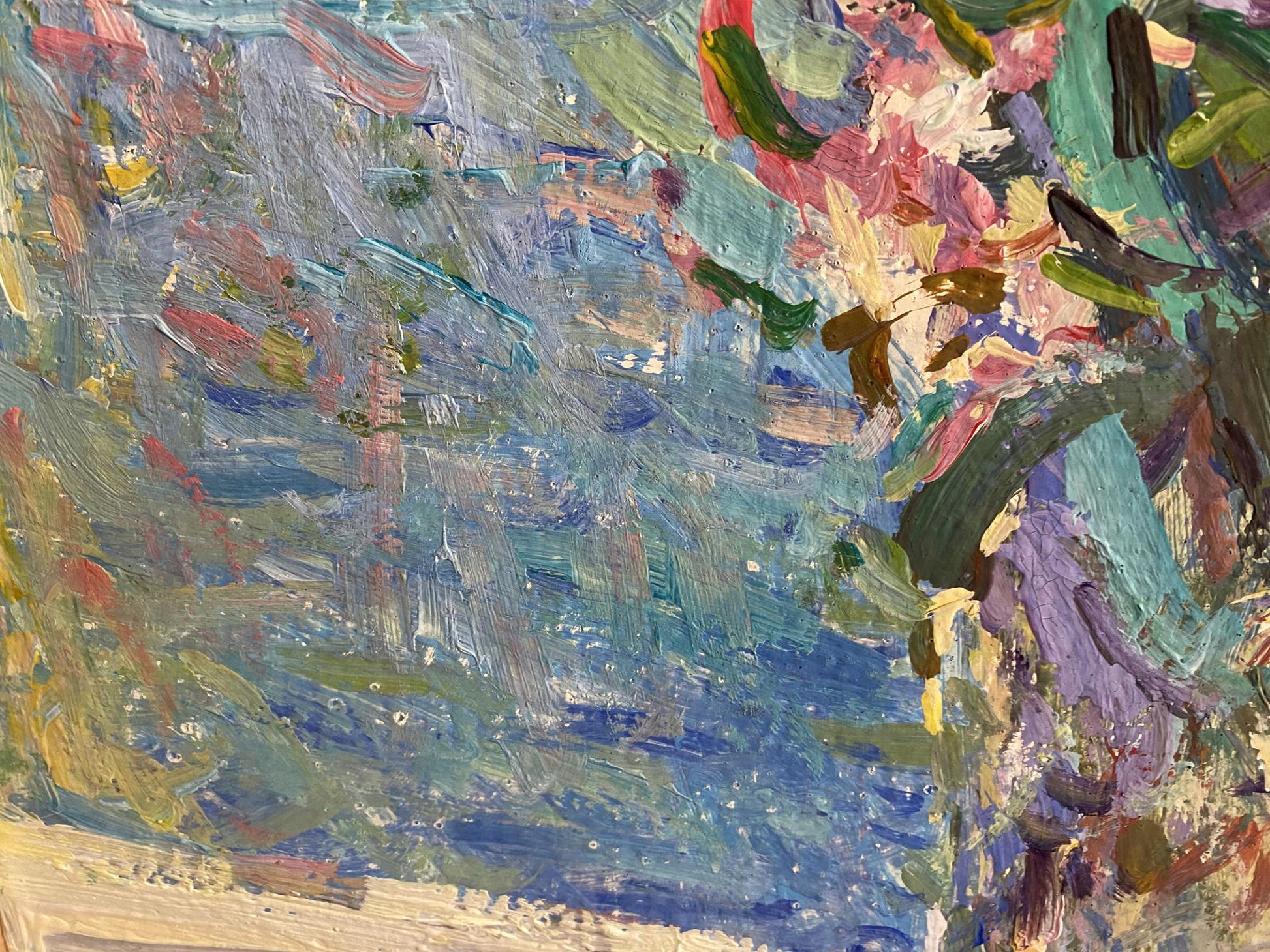 Vibrant oil painting Flowers in a vase by Ryman Evgeny Nikolaevich