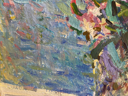 Vibrant oil painting Flowers in a vase by Ryman Evgeny Nikolaevich