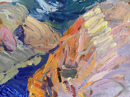 Vibrant oil painting Rest on the rocky shore by Mamchich Stepan Gavriilovich