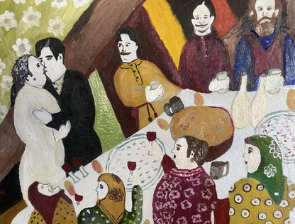 Oil painting Wedding by Ryman Evgeny Nikolaevich at lively gathering