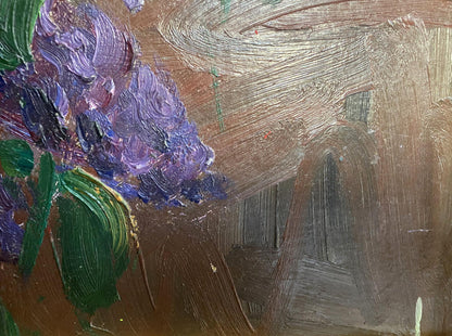 Vibrant purple green hydrangeas oil painting by Lilac Matyushenko Victor Ivanovich