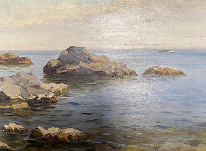 Oil painting Rocky coast by Strelov Arkady Efimovich