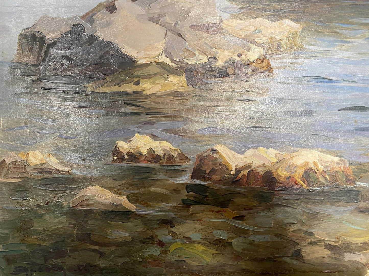 Oil painting Rocky coast by Strelov Arkady Efimovich