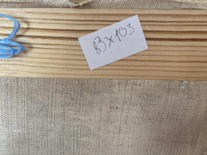 Back of beige woven fabric panel in Oil painting Walk around Odessa