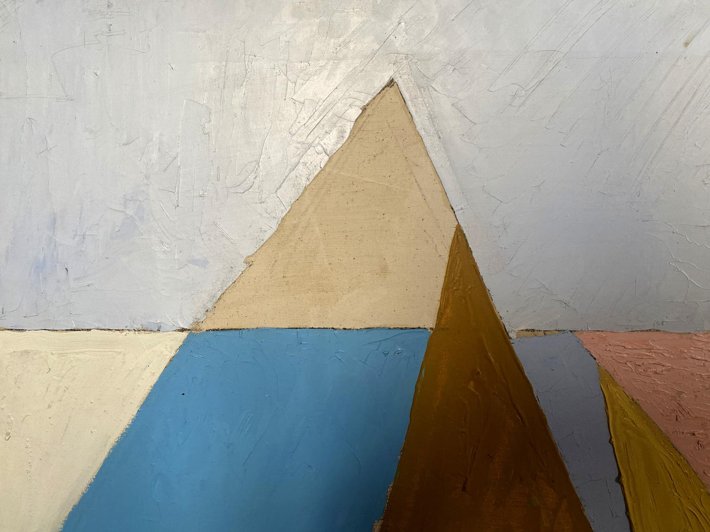 Abstract geometric mountains oil painting by Filipenko Vladimir Valentinovich