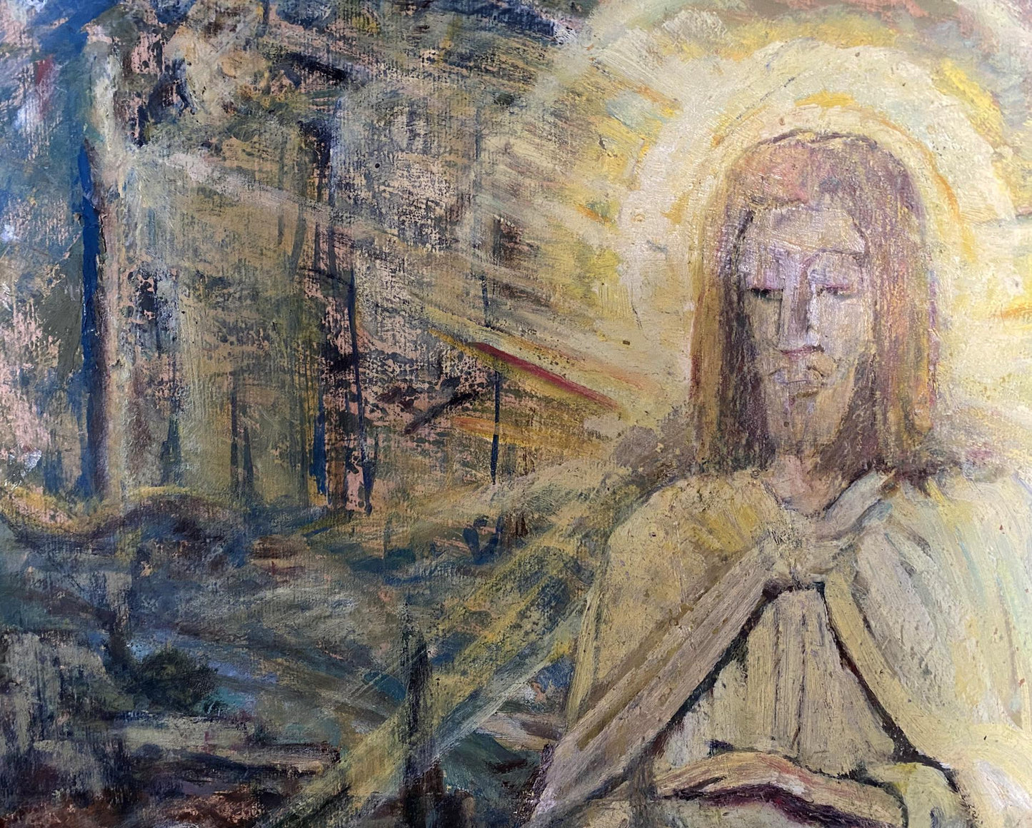 Oil painting portrait of Jesus Christ by Valentin Dmytrovych Khrushch