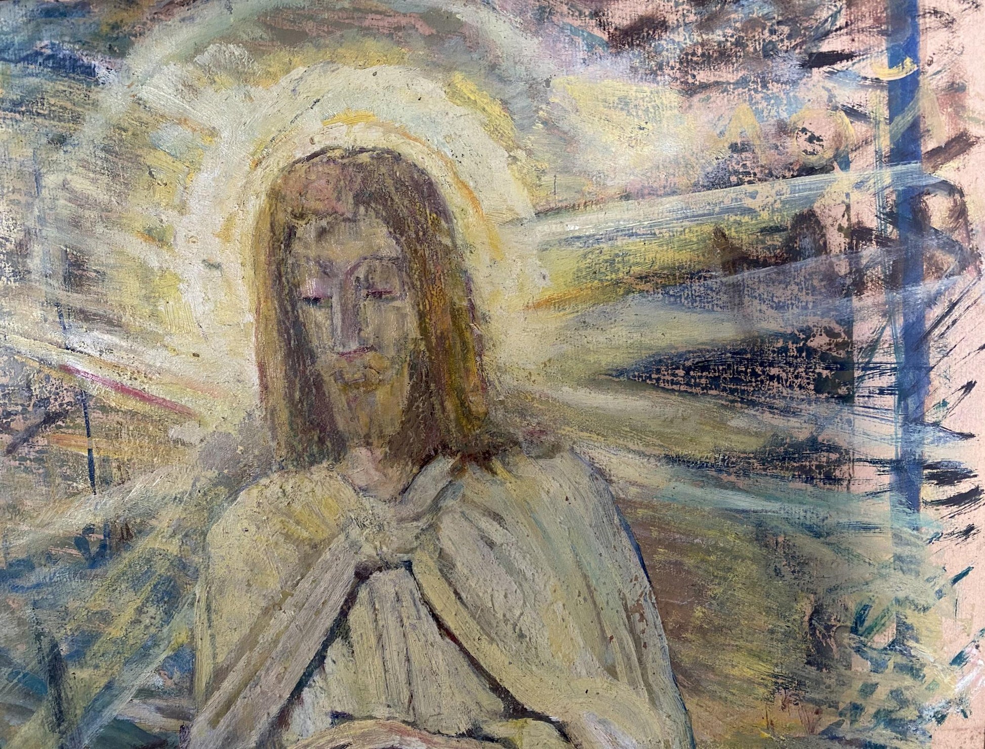 Oil painting portrait of Jesus Christ by Valentin Dmytrovych Khrushch