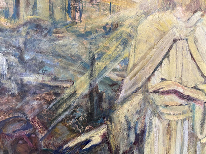 Impressionistic oil painting portrait of Jesus Christ by Valentin Dmytrovych Khrushch