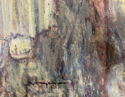 Abstract expressionist oil portrait of Jesus Christ by Valentin Dmytrovych Khrushch