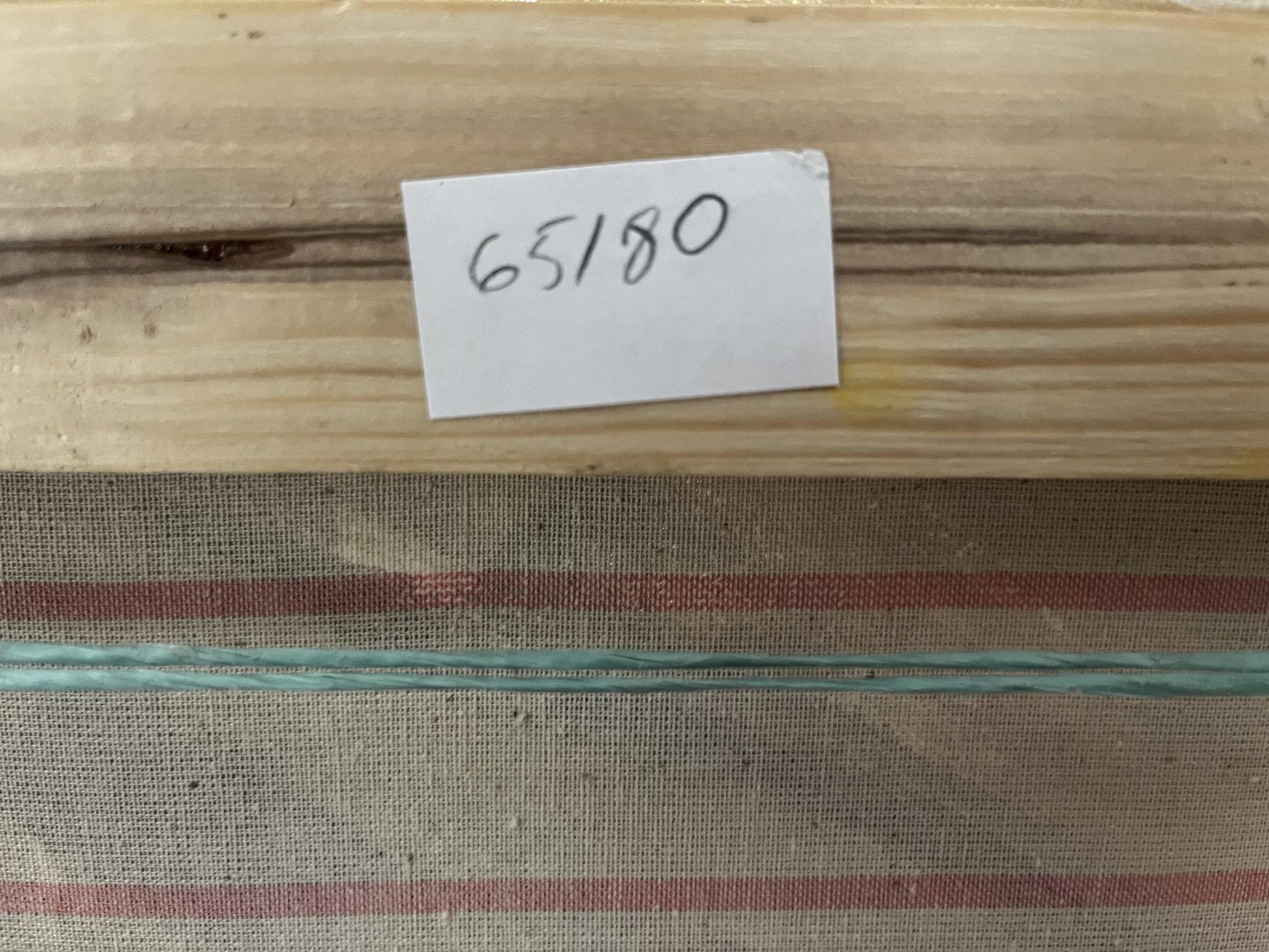 Back of Oil painting Boat boarding Barabash Svyatoslav Sergeevich with label 65180