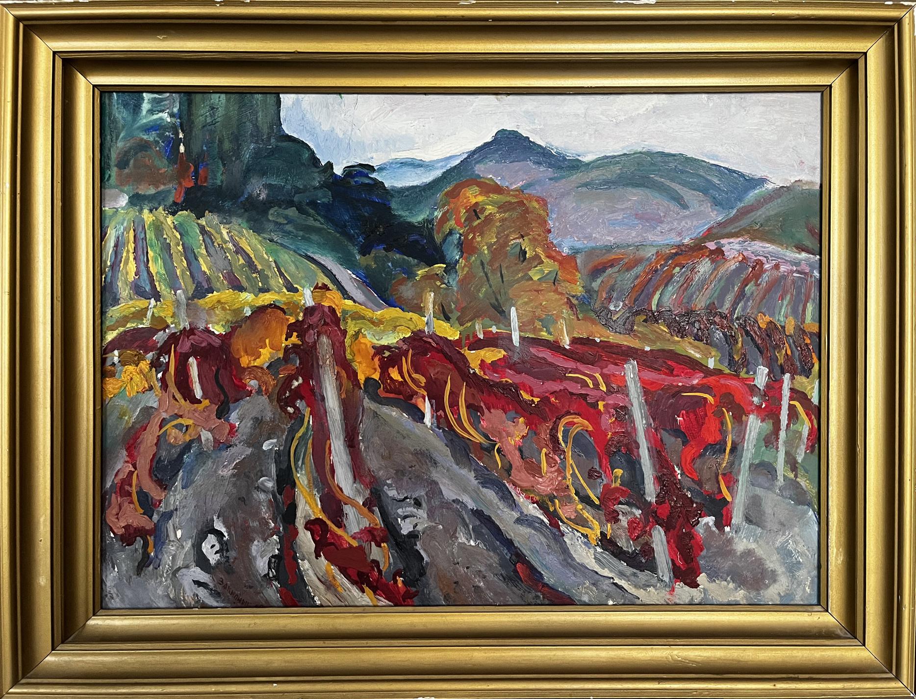 Oil painting Vineyard by Zakipny Valery Alexandrovich in gold frame