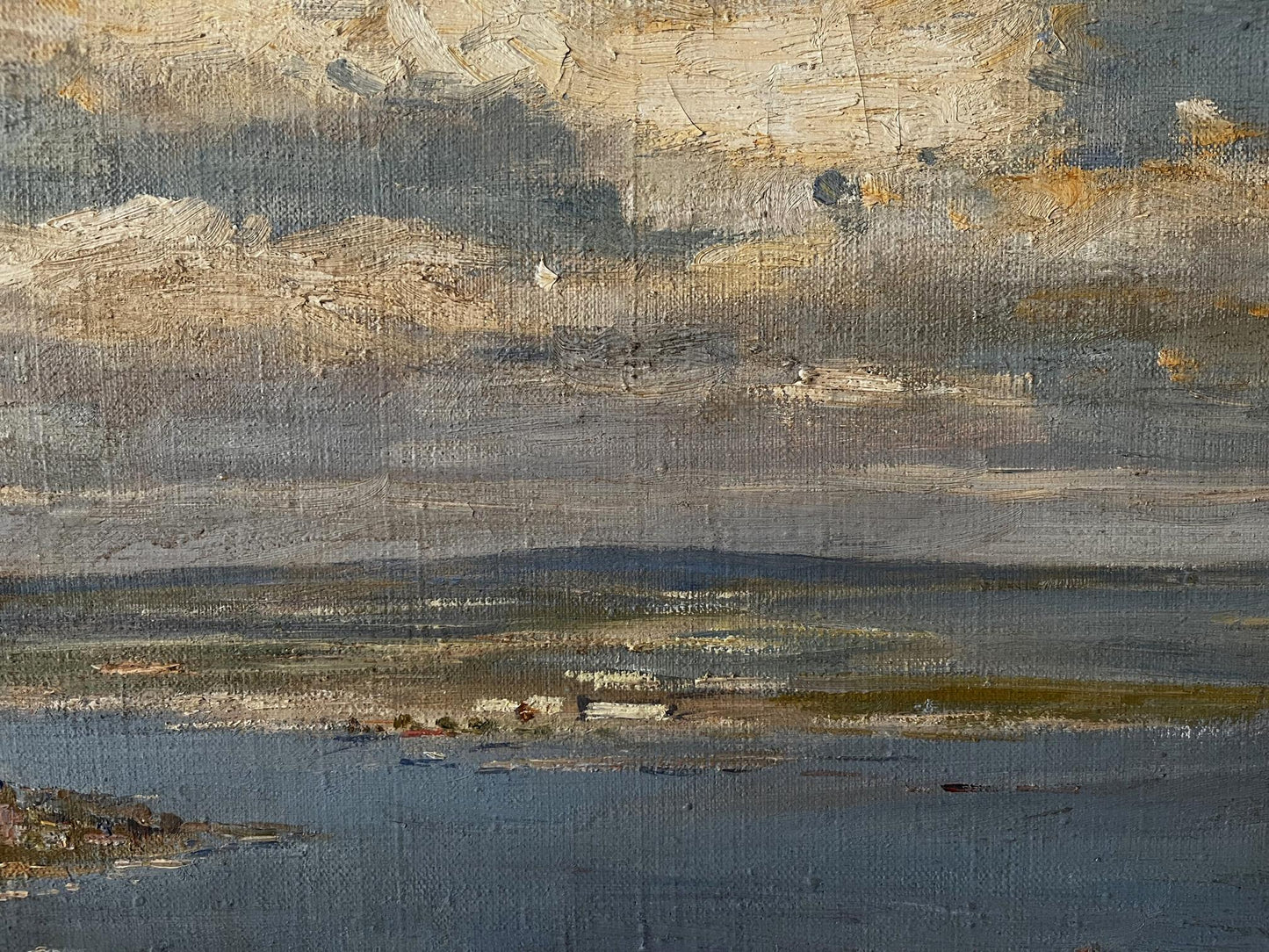 Oil painting of moody Odessa coastal landscape by Sidoruk Volodymyr Fedorovich