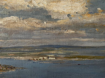 Oil painting of moody Odessa coastal landscape by Sidoruk Volodymyr Fedorovich