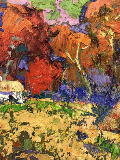 Oil Painting Autumn Nature Landscape 