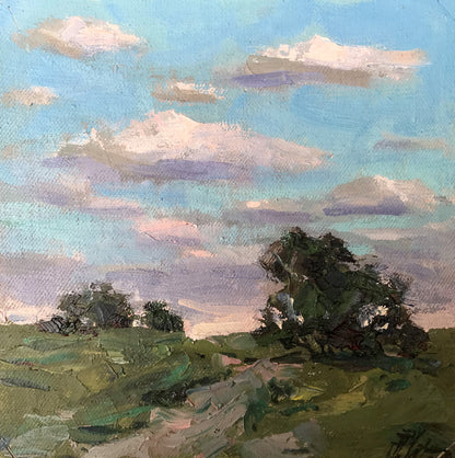Serene textured oil painting by Alexander Cherednichenko, wholesale fine art